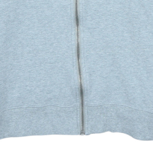 Calvin Klein Men's Grey Full Zip Hoodie Small - Lightweight Cotton Blend