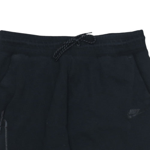 Nike Men's Black Jogger Trousers L Fleece Regular Fit Elastic Waist