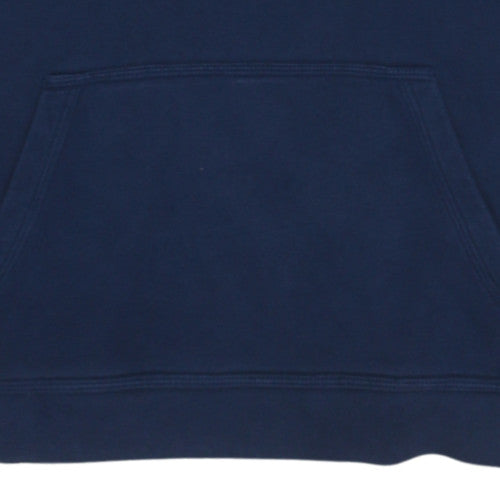 Nike Boys Navy Blue Pullover Hoodie Size L 147-158cm Cotton Blend