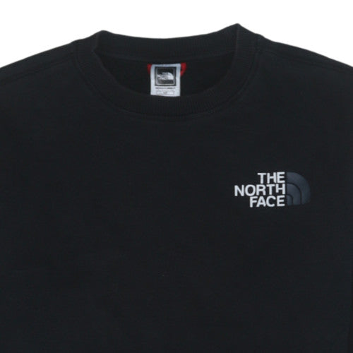 The North Face Men Black Pullover Sweatshirt Size S Fleece Crew Neck