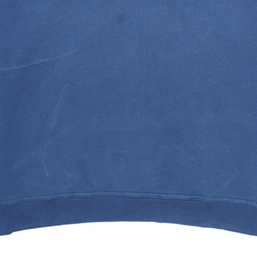 Champion Mens Blue XL Pullover Sweatshirt Crew Neck Fleece Logo