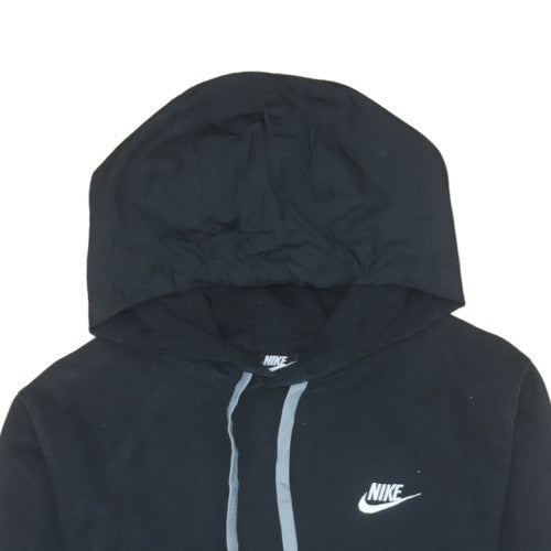 Nike Men's Black XS Pullover Hoodie with Logo and Pockets