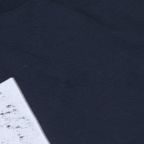 Adidas Men's Navy Blue Short Sleeve Sports Logo T-Shirt M