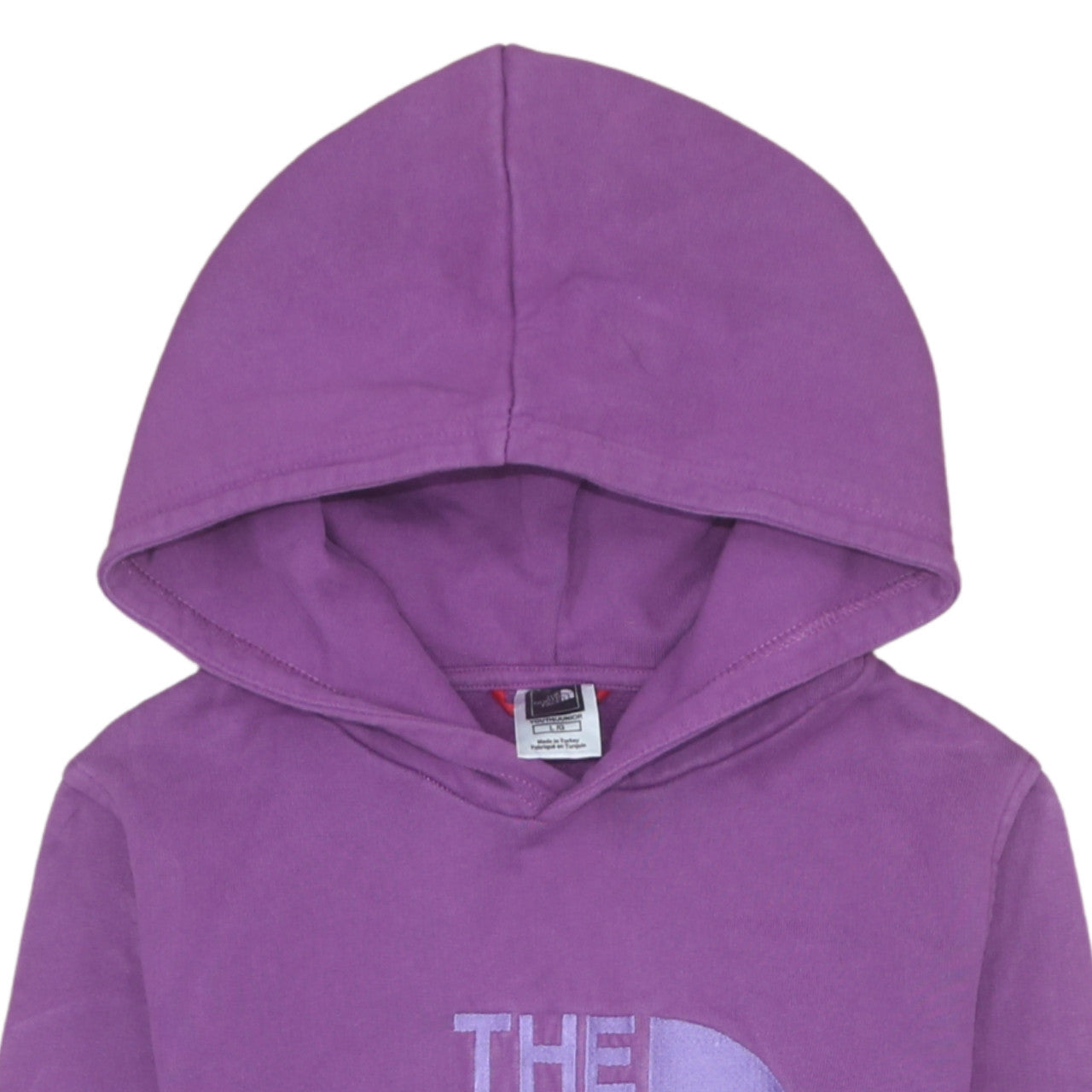 The North Face Girls Purple Hoodie L 14 Years Pullover Cotton Logo
