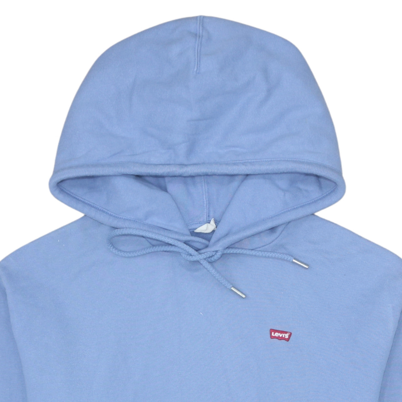 Levi's Womens Light Blue Pullover Hoodie Size S Cotton Fleece Casual