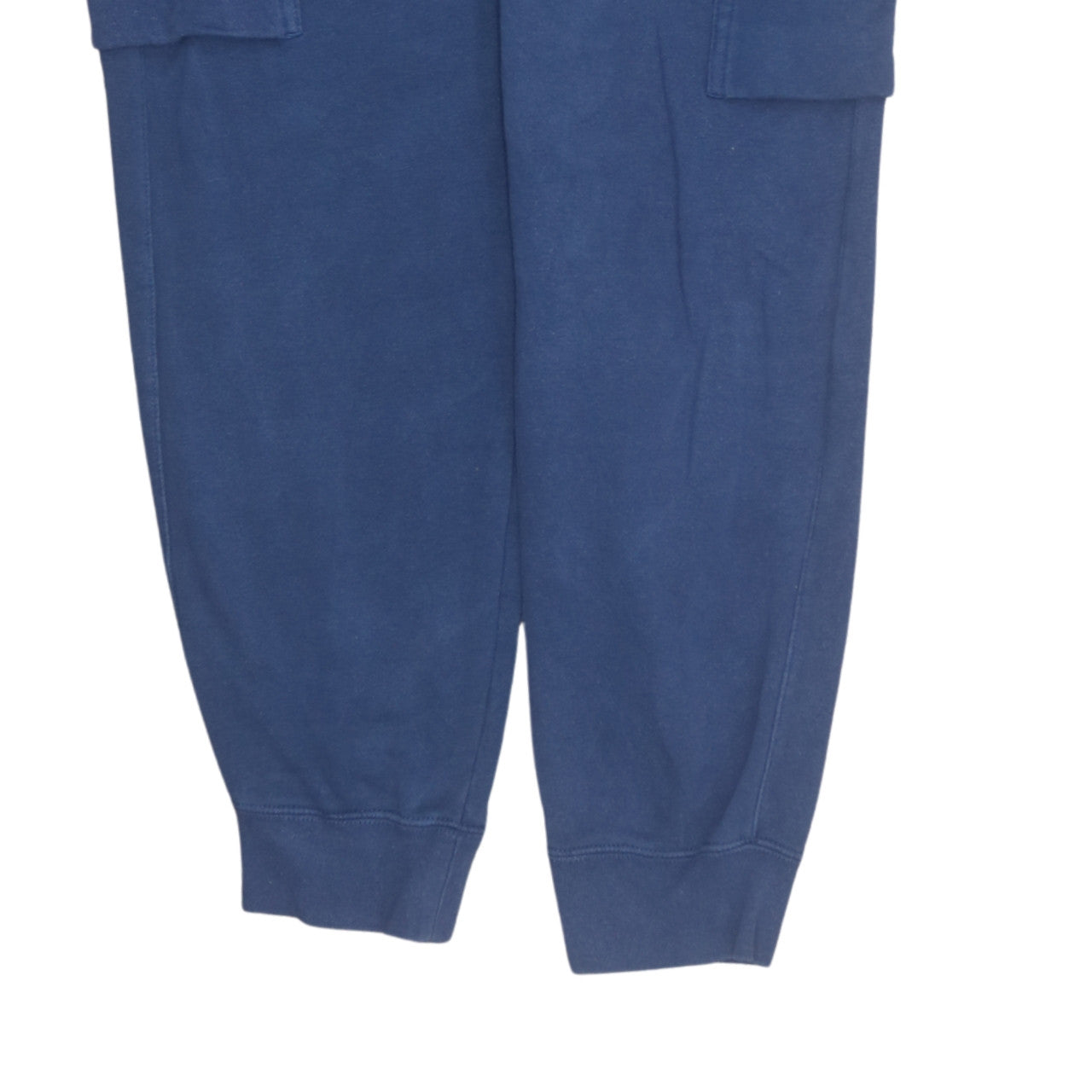 Nike Men's Blue Cargo Fleece Jogger Trousers Size M