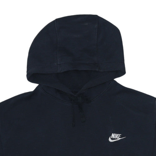 Nike Men's Black M Pullover Hoodie with Logo and Kangaroo Pocket