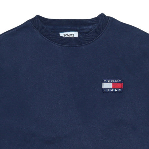 Tommy Jeans Men's Blue XS Crew Neck Cotton Sweatshirt