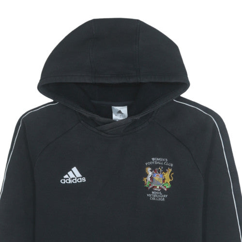 Adidas Men's Black S Pullover Hoodie with Logo and College Crest