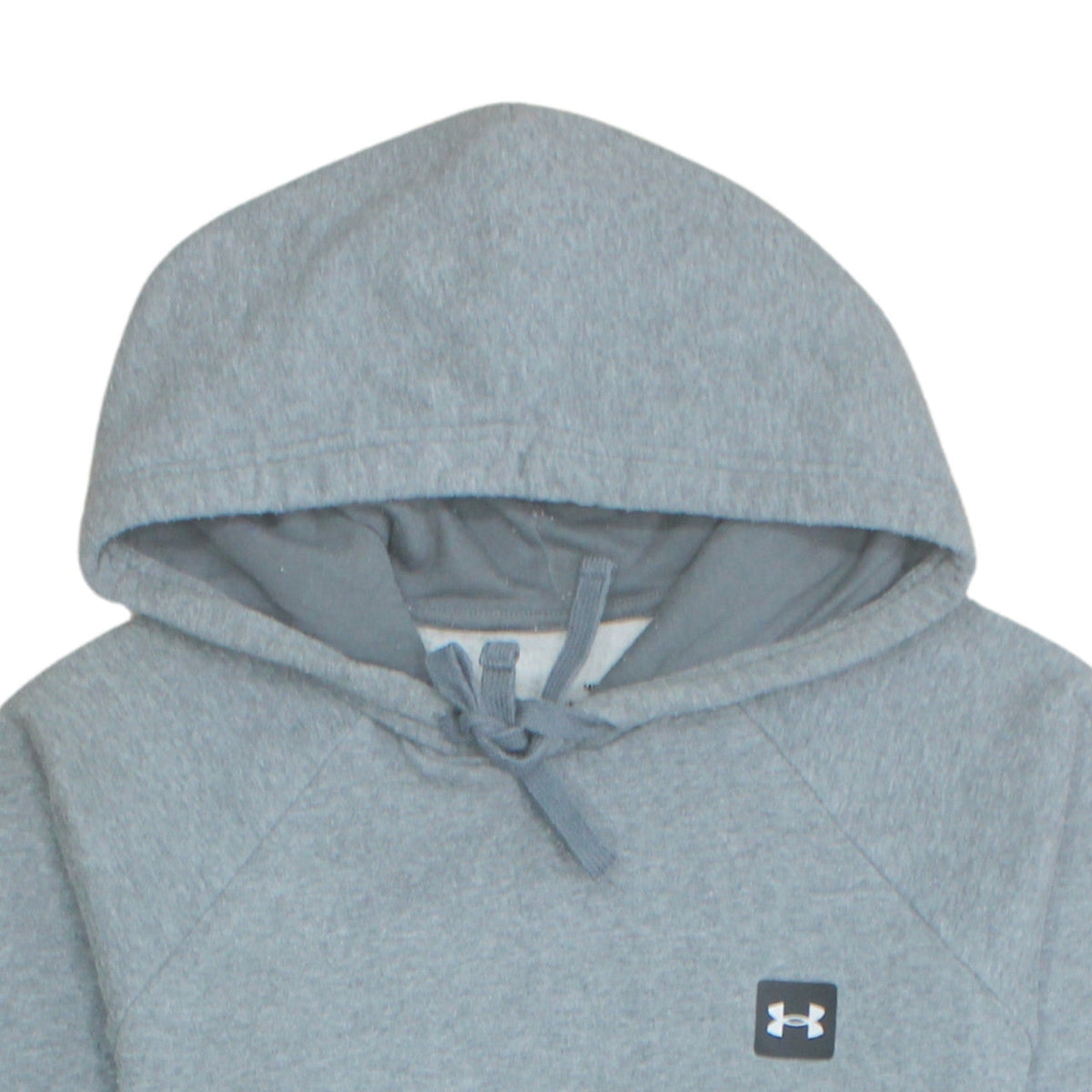 Under Armour Men Grey Pullover Hoodie M Fleece Loose Fit