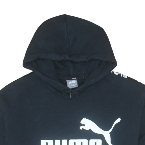 Puma Men's Black 2XL Pullover Hoodie with Logo Graphic