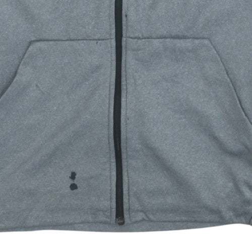 Nike Men's Grey Dri-Fit Full Zip Hoodie M Regular Fit Sportswear