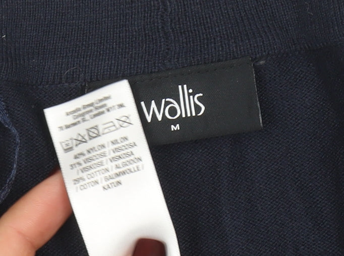 Wallis Women’s Blue Long Sleeve Button Detail Cardigan M
