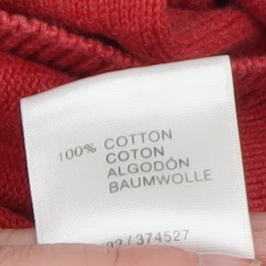 Wolsey Men's Red XL Cotton Crew Neck Pullover Jumper