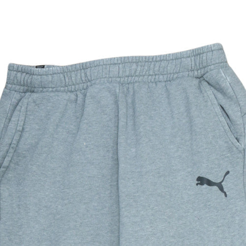 Puma Mens Grey Sweatpants L Jogger Elastic Waist Pockets Casual