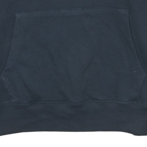 Gap Men's Black Pullover Hoodie Medium Fleece Logo Sweatshirt