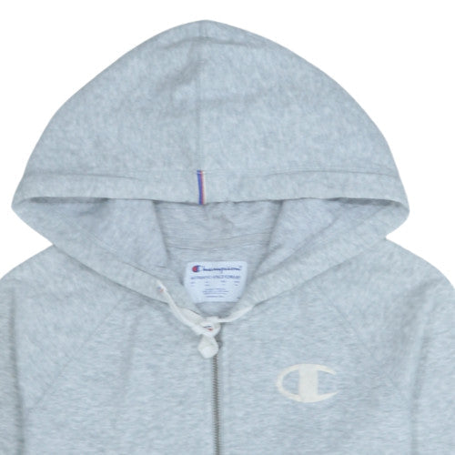 Champion Men's Grey Full Zip Hoodie Size M Classic Sportswear