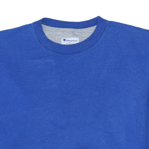Champion Men's Blue Crew Neck Pullover Sweatshirt Size M