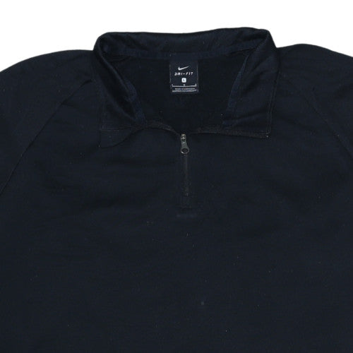 Nike Men's Black Dri-Fit Half Zip Athletic Sweatshirt Size L