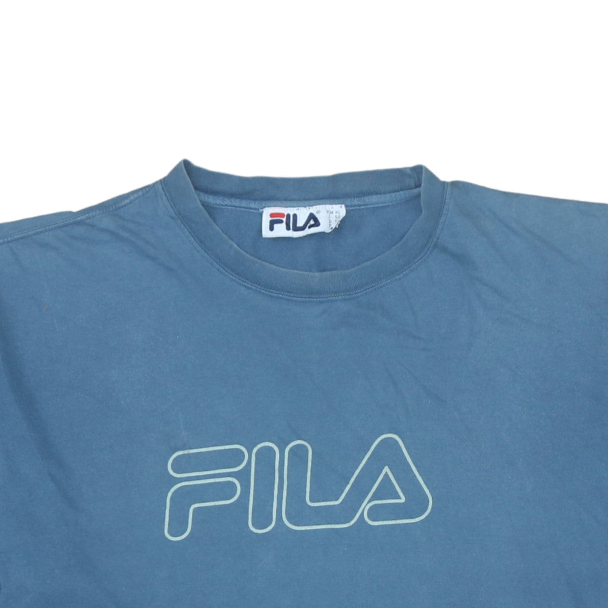 FILA Men’s Blue XL Retro Graphic Logo Short Sleeve Cotton T-Shirt
