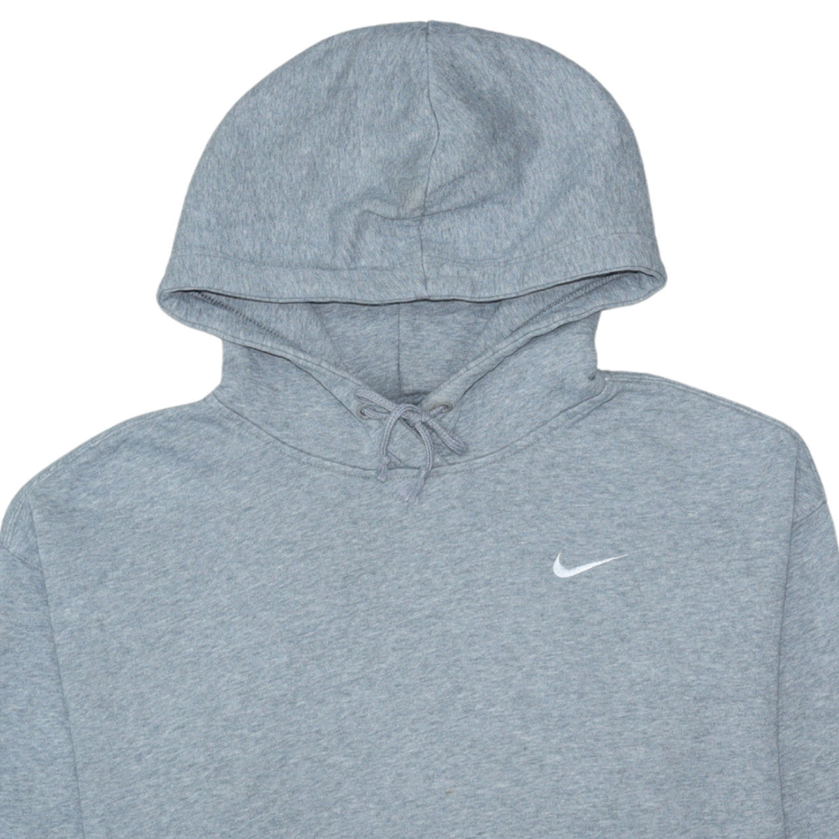 Nike Womens Grey Pullover Hoodie Sweatshirt M Cotton Blend