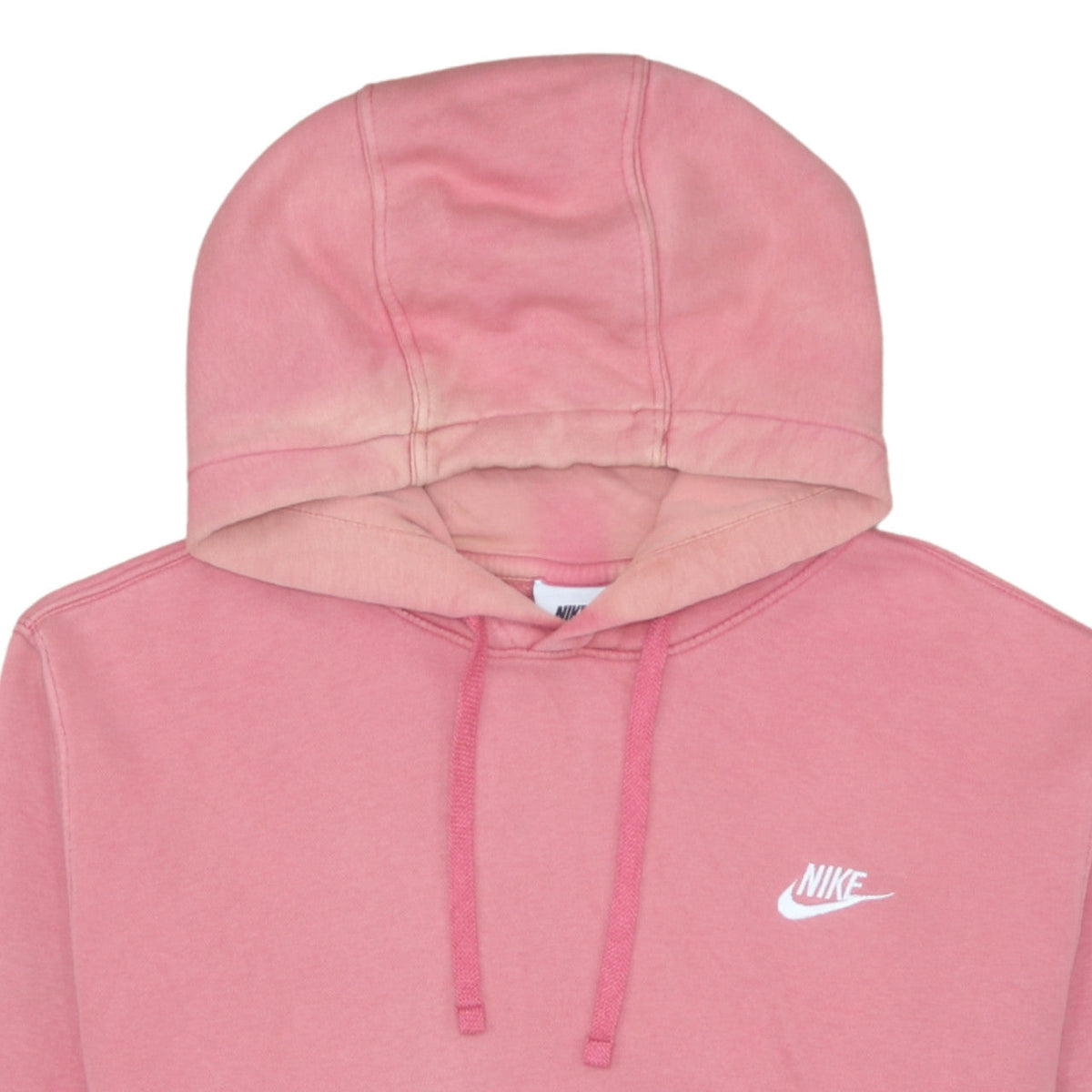 Nike Womens Pink Pullover Hoodie Medium Cotton Blend Casual Sweatshirt