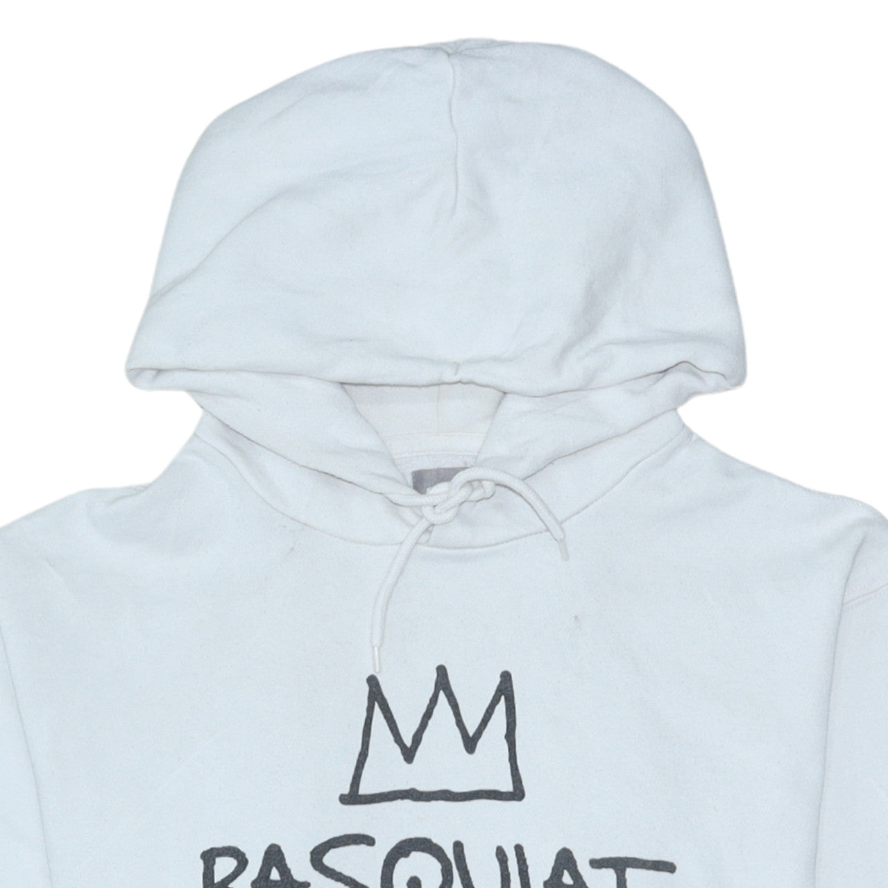 Gap Men’s White Basquiat Pullover Hoodie M Art Graphic Print