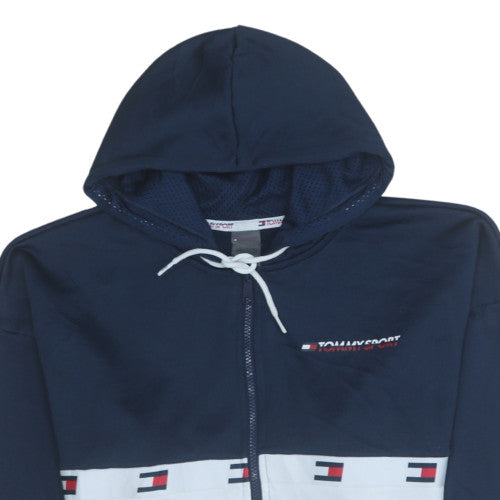 Tommy Hilfiger Men’s Blue Full Zip Hoodie Size S Classic Logo