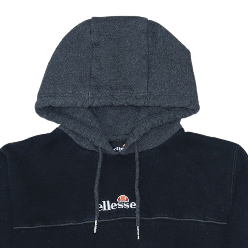 Ellesse Mens Black XS Pullover Hoodie with Logo Design
