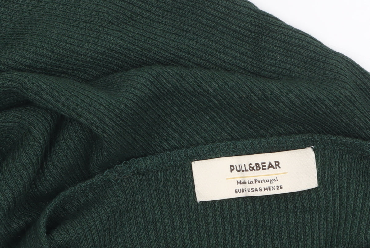 Pull&Bear Women’s Green Bodycon Knee Length Dress Size 8