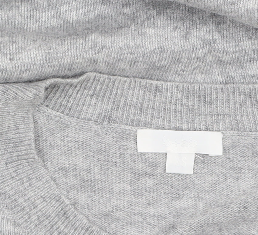 b+ab Women's Grey Wool Blend Animal Jumper XS