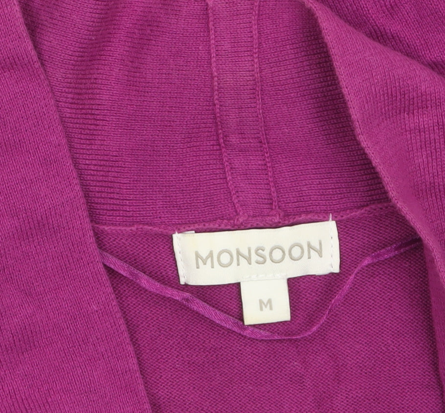 Monsoon Women’s Purple Cotton Knit Cardigan M