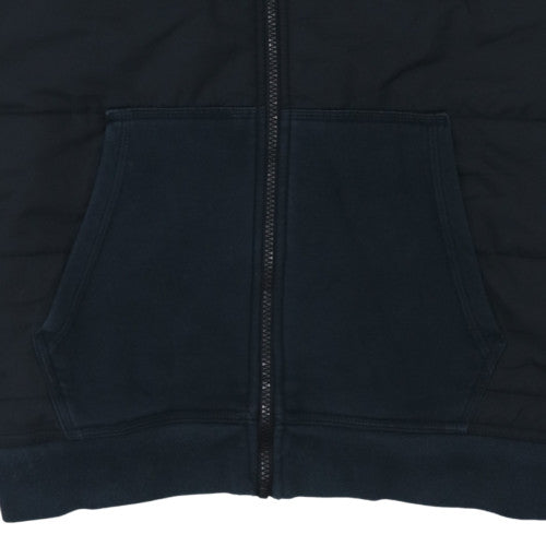 Nike Men's Black Full Zip Hoodie Size L Regular Fit Fleece