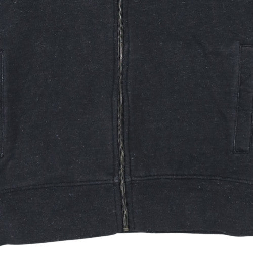 Ellesse Men's Black Full Zip Hoodie Size L Cotton Blend Sweatshirt