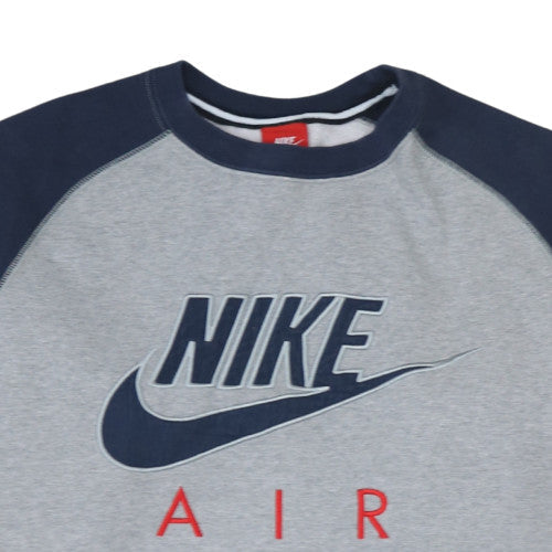 Nike Men's Grey XL Crew Neck Pullover Sweatshirt Sportswear