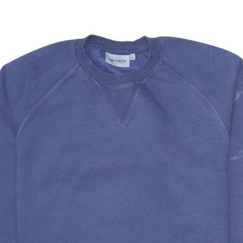 Carhartt Men Blue Crew Neck Pullover Sweatshirt Size S