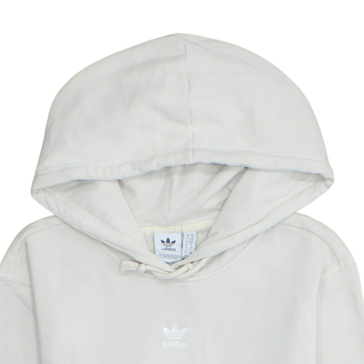 Adidas Women’s Beige Pullover Hoodie Size 6 Cotton Blend Casual