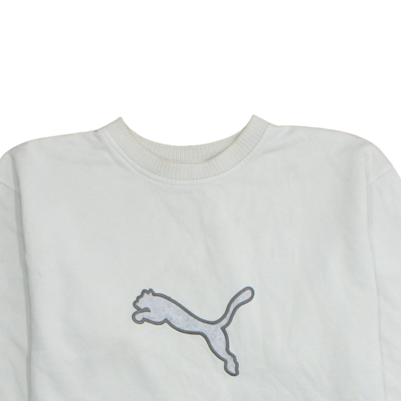 Puma Men’s White XL Crew Neck Pullover Sweatshirt