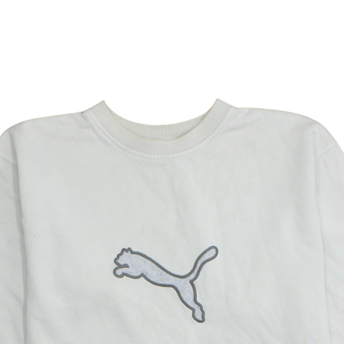 Puma Men’s White XL Crew Neck Pullover Sweatshirt