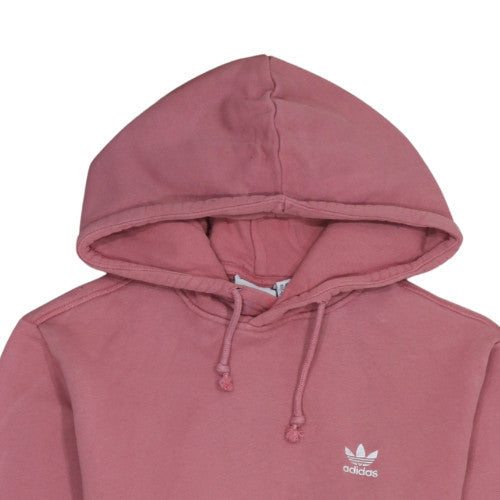 Adidas Women Pink XS Pullover Hoodie Cotton Casual Lined