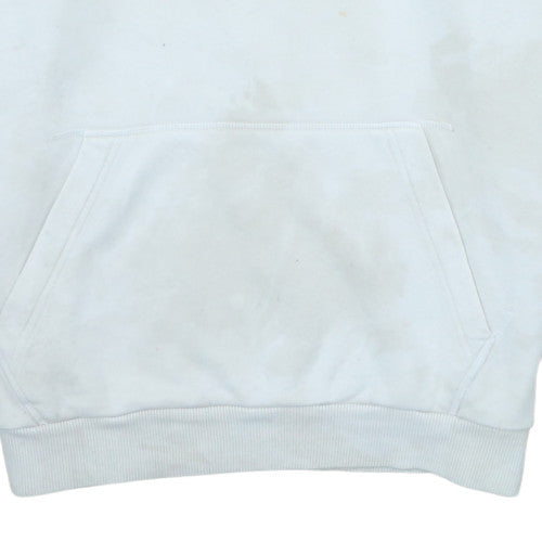 Ellesse Men's White Pullover Hoodie M Fleece Logo Sweatshirt