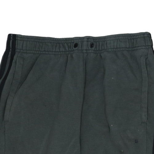 Adidas Men’s Black Fleece Jogger Trousers Size L Tapered Fit