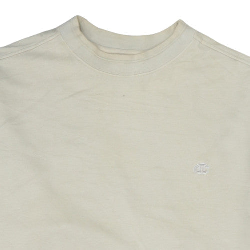Champion Men's Beige Crew Neck Pullover Sweatshirt Size L
