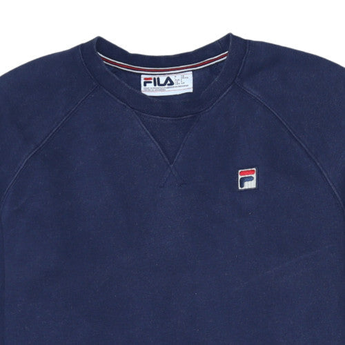 Fila Men's Blue Crew Neck Pullover Sweatshirt Size S