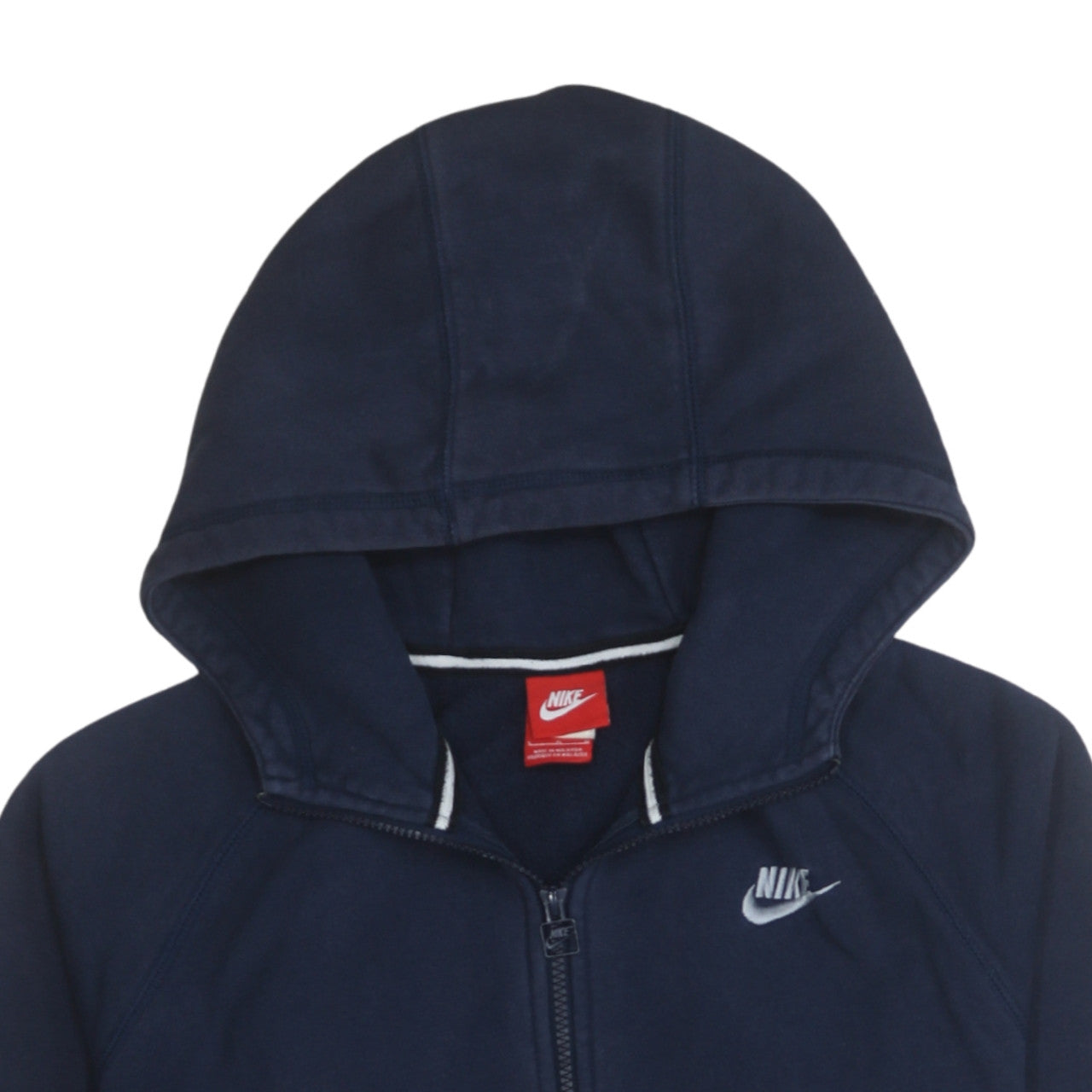 Nike Men's Blue Full Zip Hoodie L Fleece Sweatshirt
