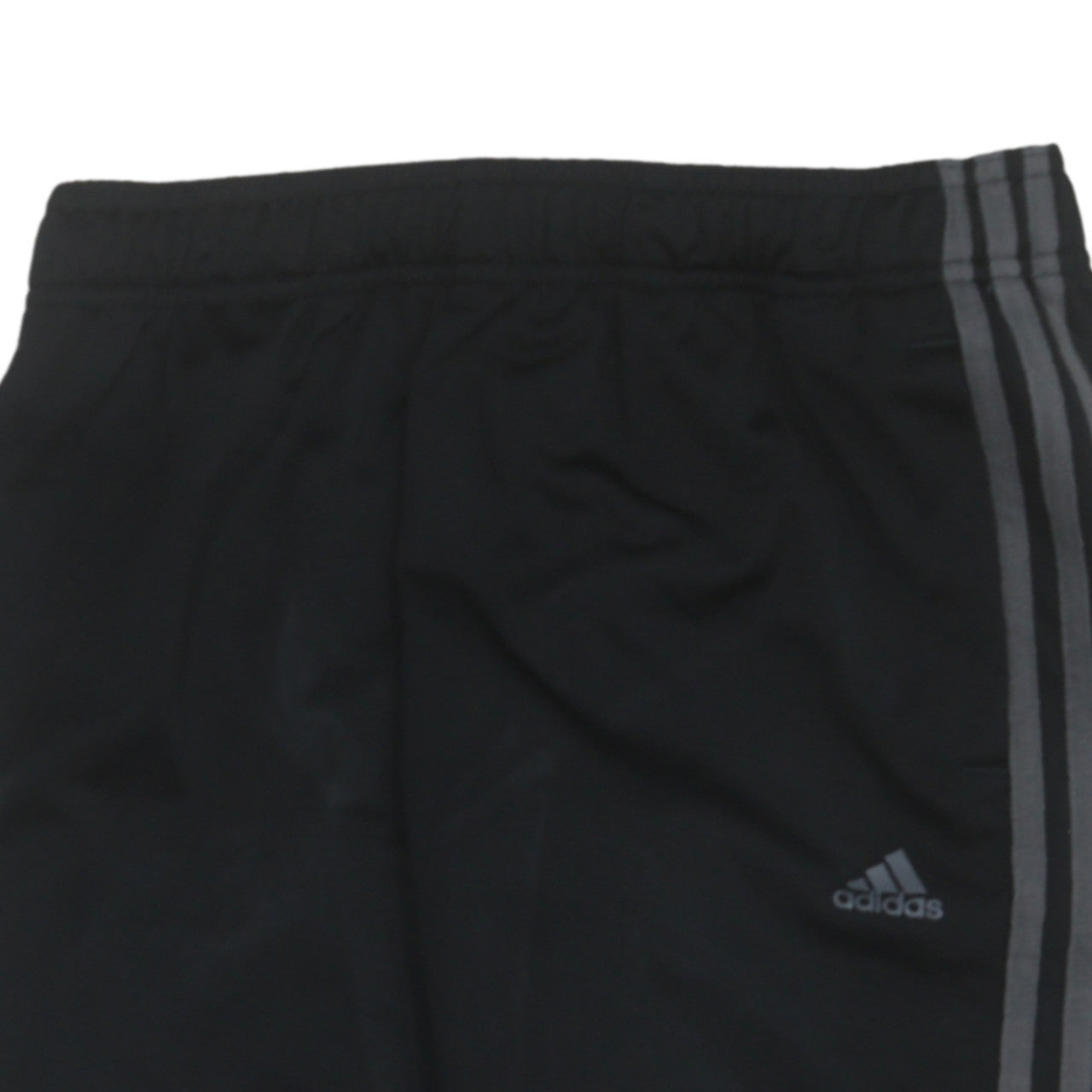 Adidas Boys Black Track Pants S Elastic Waist Jogger Trousers