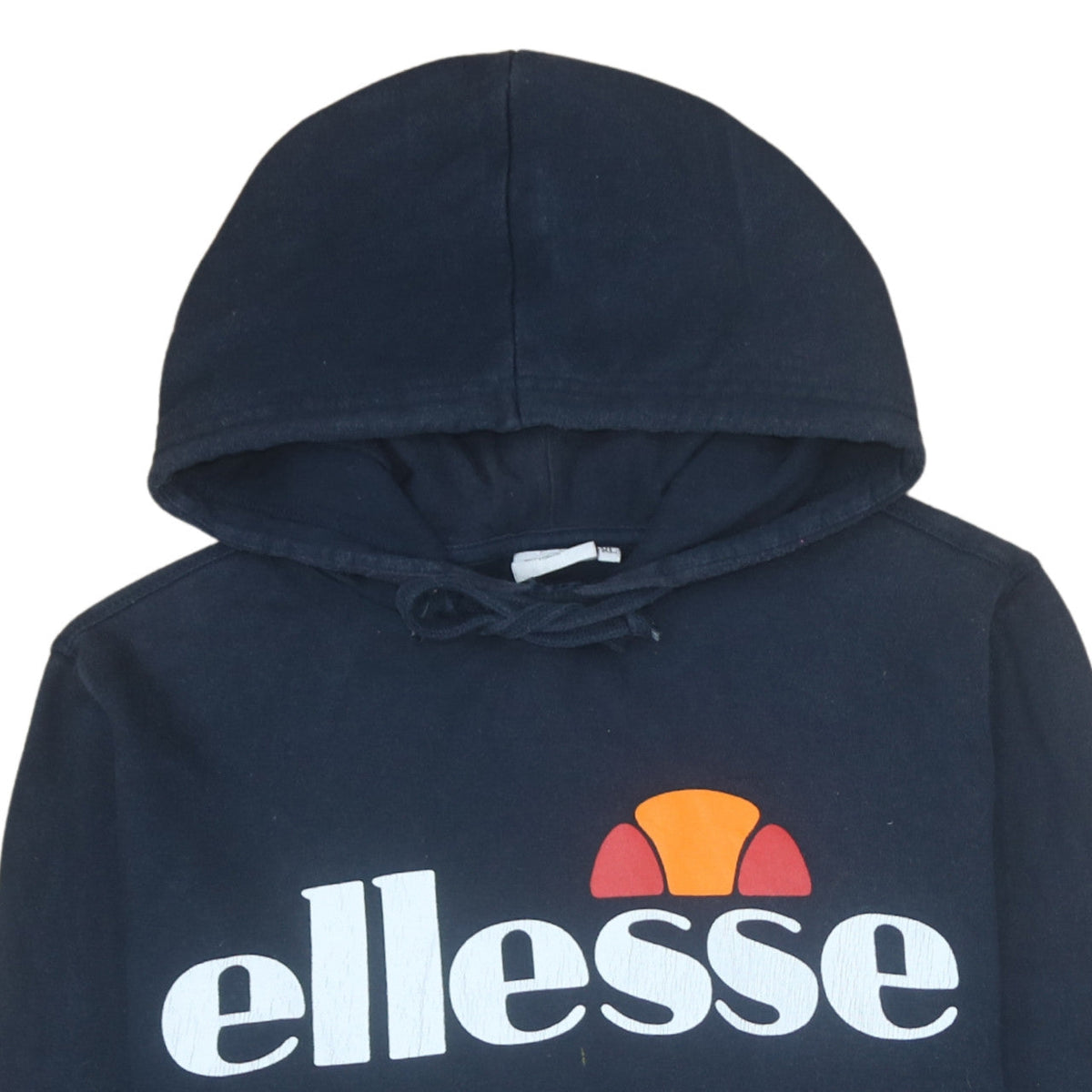Ellesse Men's Blue Pullover Hoodie Logo Print Cotton Size M