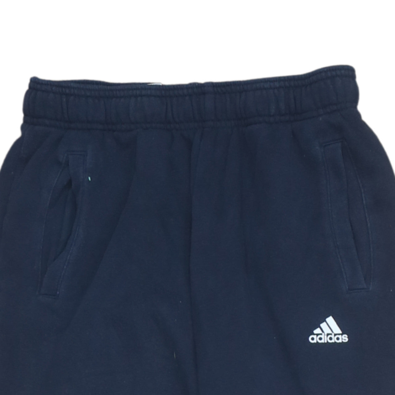 Adidas Boys Blue Jogger Sweatpants 13-14 Years Fleece Elastic Waist