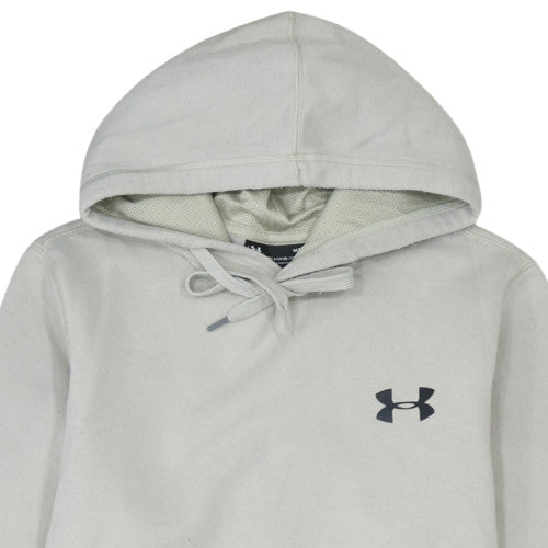 Under Armour Men's Grey Pullover Hoodie Size M Slim Fit Fleece