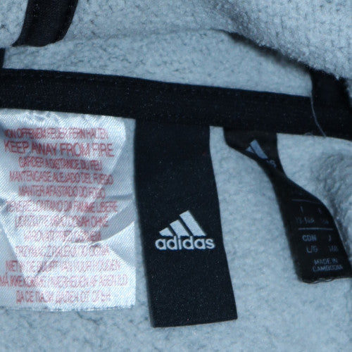 Adidas Boys Black Camouflage Pullover Hoodie Size L - Cotton Blend Fleece